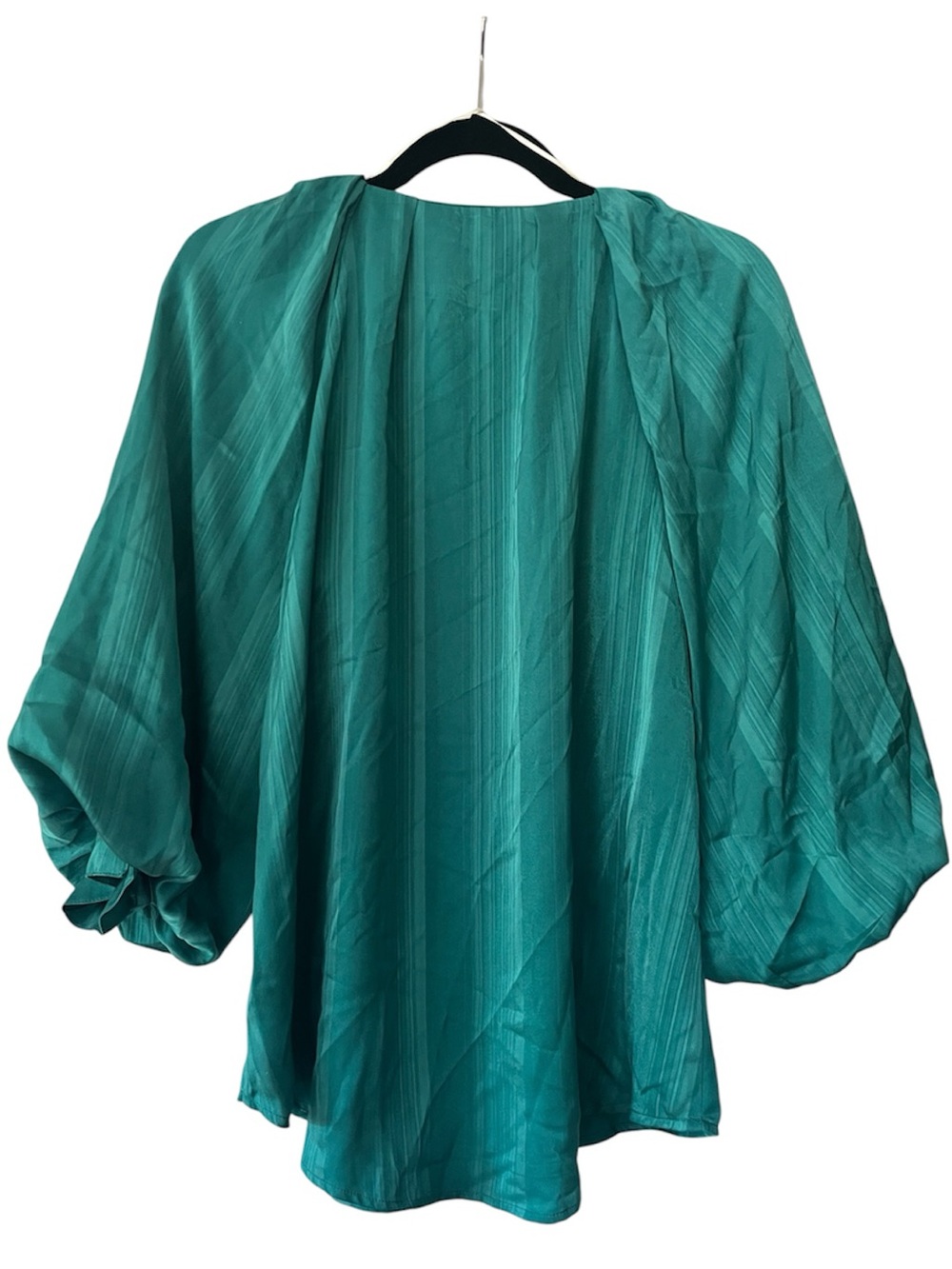 Women’s Umgee Green V Neck drapey blouse top New - Picture 6 of 7